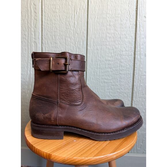 Frye Leather Veronica Ankle Short Boots, Size 9 - Picture 3 of 6